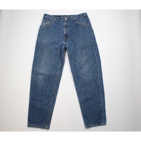 Vintage Y2K 2001 Levis 560 Mens 36x32 Distressed Loose Fit Denim Jeans Blue USA